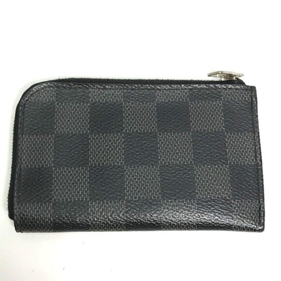 LOUIS VUITTON Damier Graphite Porte-Monet L-shaped zipper coin purse - Picture 5 of 6